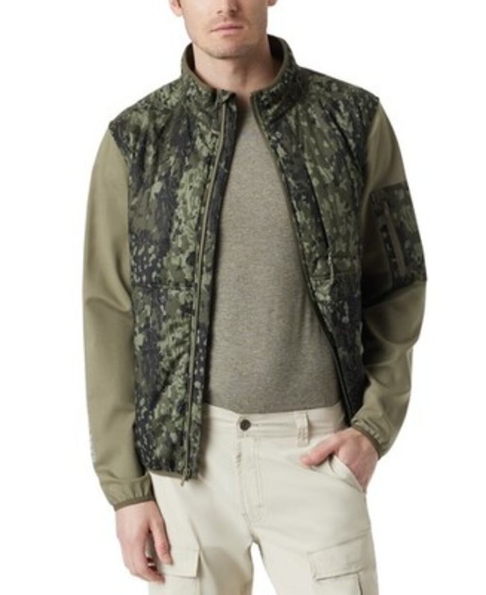 BASS OUTDOOR Earlybird Runner Camo Jacket Men's S Bark Camo Deep Lichen L/S